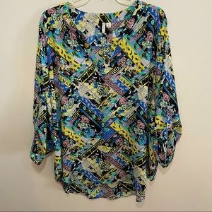 Est. 1946 Vneck Tunic Adjustable Sleeves Size XL